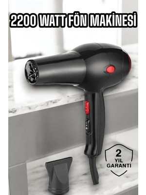 Pazarcan Soğuk ve Sıcak Üfleme Özellikli Ac Motorlu Saç Kurutma Makinesi