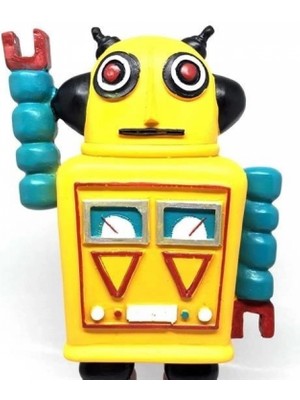 MiraLive Decotown Nostaljik Sevimli Uzaylı Robot Şeklinde Figür Biblo
