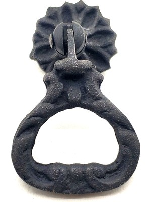 Pazarcan Antika Tarz Dekoratif Pirinç Kalp Sarkaç Mobilya Kulbu - 25 Mm, Oksit