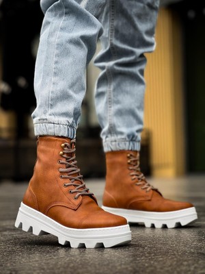 Pazarcan Yüksek Taban Ayakkabı Taba