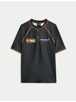 Marks & Spencer Mclaren Lisanslı Fermuarlı Deniz Tişörtü (6–16 Yaş)