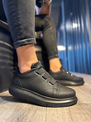 Pazarcan Sneakers Ayakkabı Siyah (Siyah Taban)