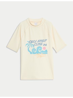 Marks & Spencer Cali Surf Club Desenli Kısa Kollu Deniz Tişörtü (6–16 Yaş)