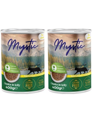 Hepta Collection Mystıc Yetişkin Kedi Tavuklu ve Jöleli Konserve Mama 400 gr 2li Paket