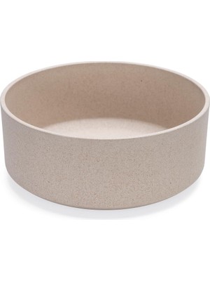 Hepta Collection Dbl Köpek Mama Su Kabı, Bambu, Bej, 21CM, 1430ML