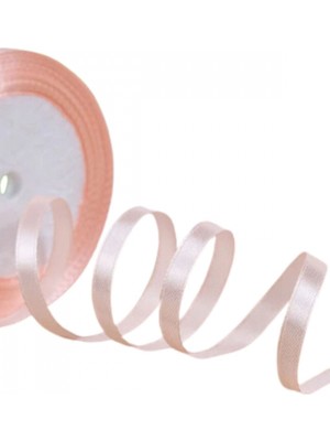 MiraLive Saten Kurdele 6 mm Pudra 10 Metre