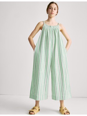 Marks & Spencer %100 Pamuklu Çizgili Tulum (2‑16 Yaş)