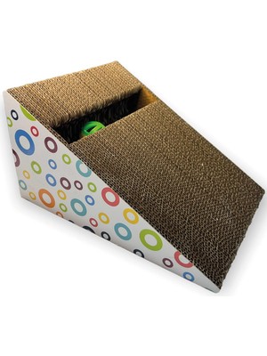 Hepta Collection Herniks Doğal Kedi Otlu ve Zilli Toplu Kedi Tırmalama Kartonları (HR2021C)