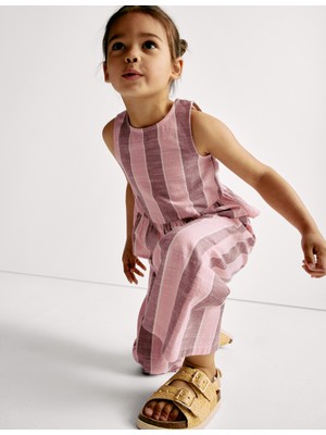 Marks & Spencer Saf Pamuklu Çizgili Üst ve Alt Takım (2-16 Yaş)