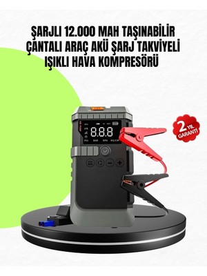 Butik Bfs 4’ü 1 Arada Powerbank Özellikli Araç Akü Şarj Takviye Cihazı