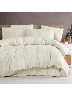 Pazarcan Çift Kişilik Nevresim Takımı Arakis V5 Ekru