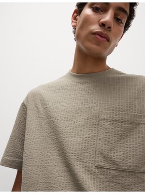 Marks & Spencer Saf Pamuklu Dokulu Üst