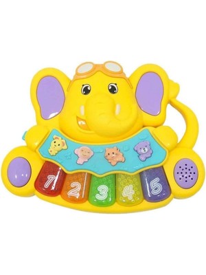 Butik Bfs Sesli ve Işıklı Piyanolu Fil