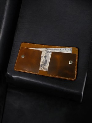 Parla Leather Prestige El Yapımı Hakiki Gerçek Deri Kartlık Cüzdan