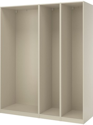 Gardırop Iskeleti, Gri-Bej, 200X58X236 cm