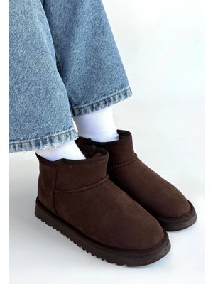 Pazarcan Elsa Kahverengi Süet Bot