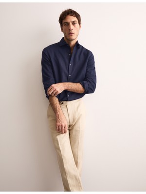 Marks & Spencer Regular Fit Lüks Keten Karışımlı Gömlek