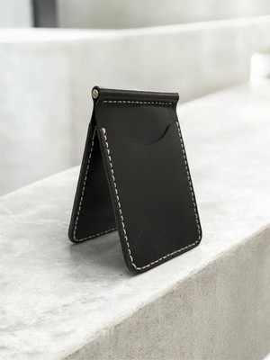 Parla Leather Cavana El Yapımı Hakiki Gerçek Deri Erkek Siyah Cüzdan