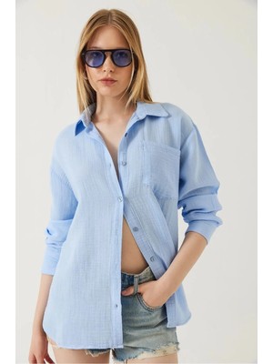 Pazarcan Tek Cepli Müslin Gömlek Pt