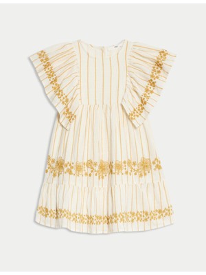 Marks & Spencer Desenli Elbise (2-8 Yaş)