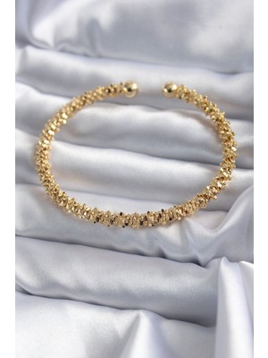 Pazarcan 316L Çelik Gold Renk Kadın Bileklik - TJ-BB5643