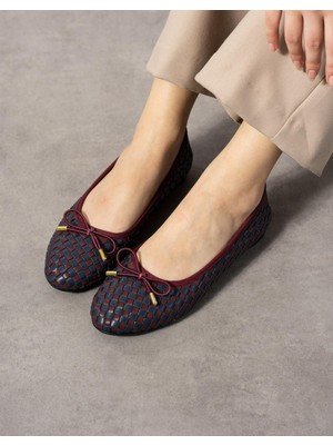 Emienza Kınov Vegan Deri Toka Detaylı Yuvarlak Burun Bayan Babet