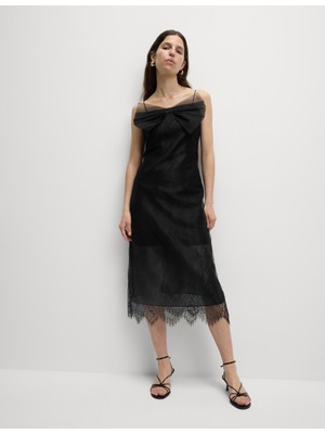 Marks & Spencer Dantel Fiyonklu Elbise