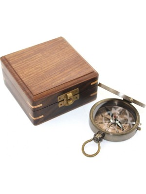 TeknoKesgin KESGİN MARKET®Ahşap Kutulu Pusula Model 6