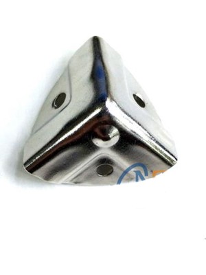 İntora Dekoratif, Kutu, Sandık Köşesi - 35X22 Mm, Küçük, Nikel, 100 Adet