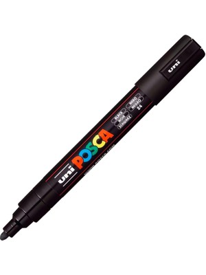 Hepta Collection Uni Kalem 5m Set 1.8-2.5 mm Keçe Uçlu (Siyah)