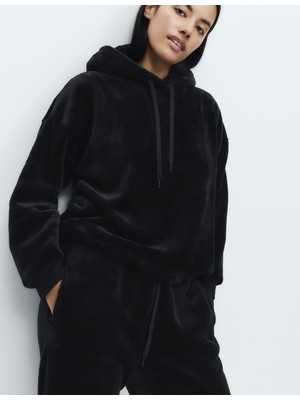 Marks & Spencer Peluş Polar Kapüşonlu Üst