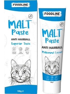 Hepta Collection Foodline Anti-Hairball Kedi Malt Macun 100 Gr, Tüy Yumağı Önleyici