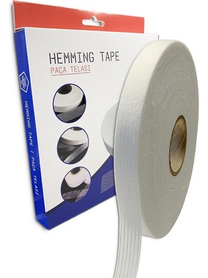 Hepta Collection Tekstil Şerit Ipli Biye Tela 1.5 cm x 100 M - Tek Tarafı Yapışkanlı Tela - Ütü ile Yapıştırılan Tela
