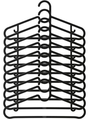 Hepta Collection Askı Dolap Içi Elbise Askısı,pantolon,gömlek,ceket,etek Askısı,gardrop Için Slim Plastik Askı (10 Ad