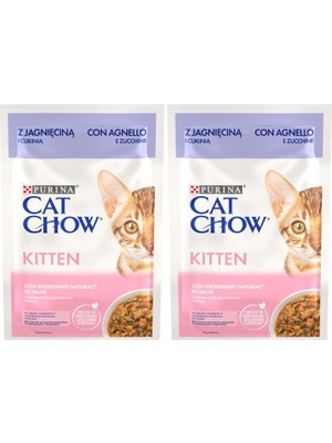 Hepta Collection Chow Yavru Kediler Için Kuzu Etli Sebzeli Yaş Mama 85 Gram 2li Paket