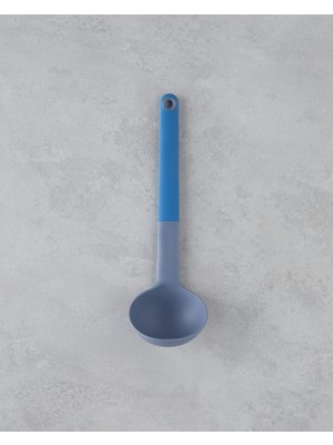 English Home Rachelle Plastik Kepçe 32 cm Mavi - Gri