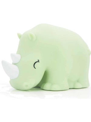 Hepta Collection Dhink DHINK477 Baby Rhino Gece Lambası, Yeşil