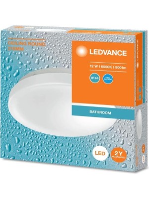 Hepta Collection - Ledvance 12W LED Plafonyer 6500K Beyaz Işık - Tavan Armatür Banyo Lambası