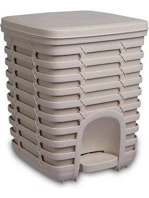 Hepta Collection Primanova Palm Pedallı Çöp Kovası 9 Lt - Bej M-E54-09