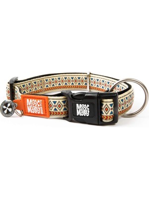 Hepta Collection Original Serisi Akıllı Künyeli Köpek Boyun Tasması (S, Etnik)