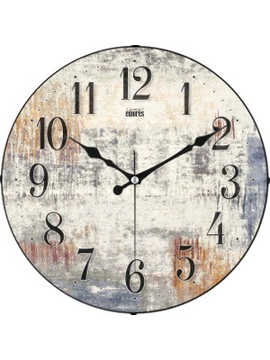 Hepta Collection 36 cm Dekoratif Gerçek Cam Bombe Sessiz Mekanizma Duvar Saati