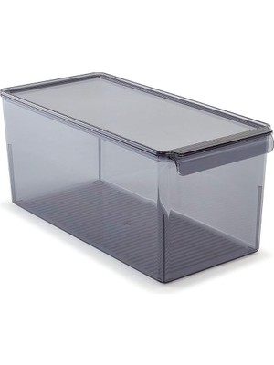 Hepta Collection Primanova Kapaklı Küp Düzenleyici Şeffaf Siyah 165 * 355 * 160 mm M-E73-20-25