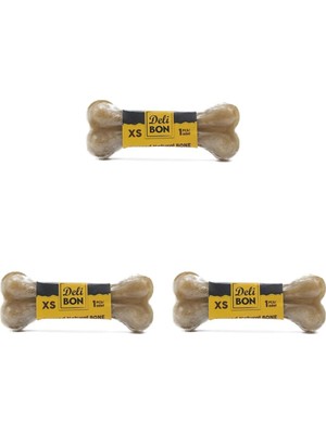 Hepta Collection Doggie 7cm Gerçek Deriden Pres Kemik, 7 CMX1PCS., 3lü Paket