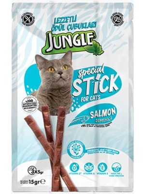Hepta Collection Jungle Sticks Somonlu Kedi Ödül Çubuğu 3x5 gr