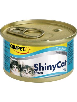 Hepta Collection Gimcat Shinycat Konserve Yaş Kedi Maması, Yavru Tuna Balıklı, 70 G