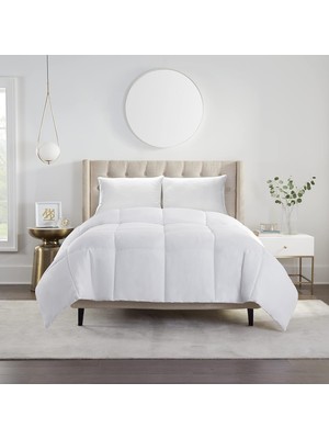 Hepta Collection Serta Simply Clean Hipoalerjenik Lekeye Dayanıklı Kuş Tüyü Alternatif Yorgan, Köşe Halkaları, Battal