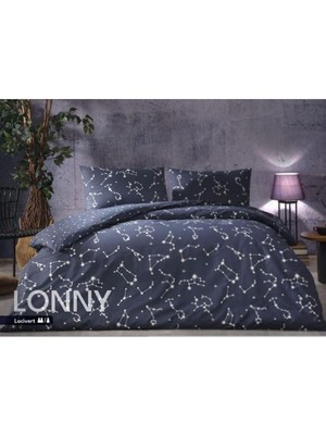 Hepta Collection Lonny Ranforce Düz Pamuk Nevresim Takımı, Lacivert, Çift Kişilik