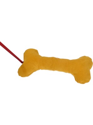 Hepta Collection X-Perk Köpek Kemik Oyuncak Ipli Çekiştirmeli Kumaş Elyaf Dolgulu Boy 25 cm En 6 cm