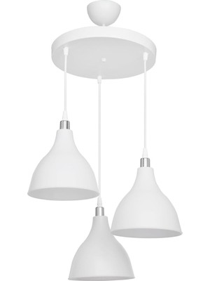 Hepta Collection Beyaz Sarkıt Avize Salon Mutfak Koridor Lamba 18 AGNM101