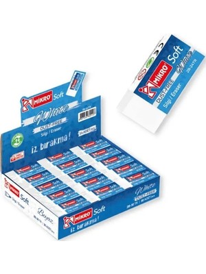 Mikro Dust Free Silgi Soft Beyaz 2B-24TR - 6 Adet